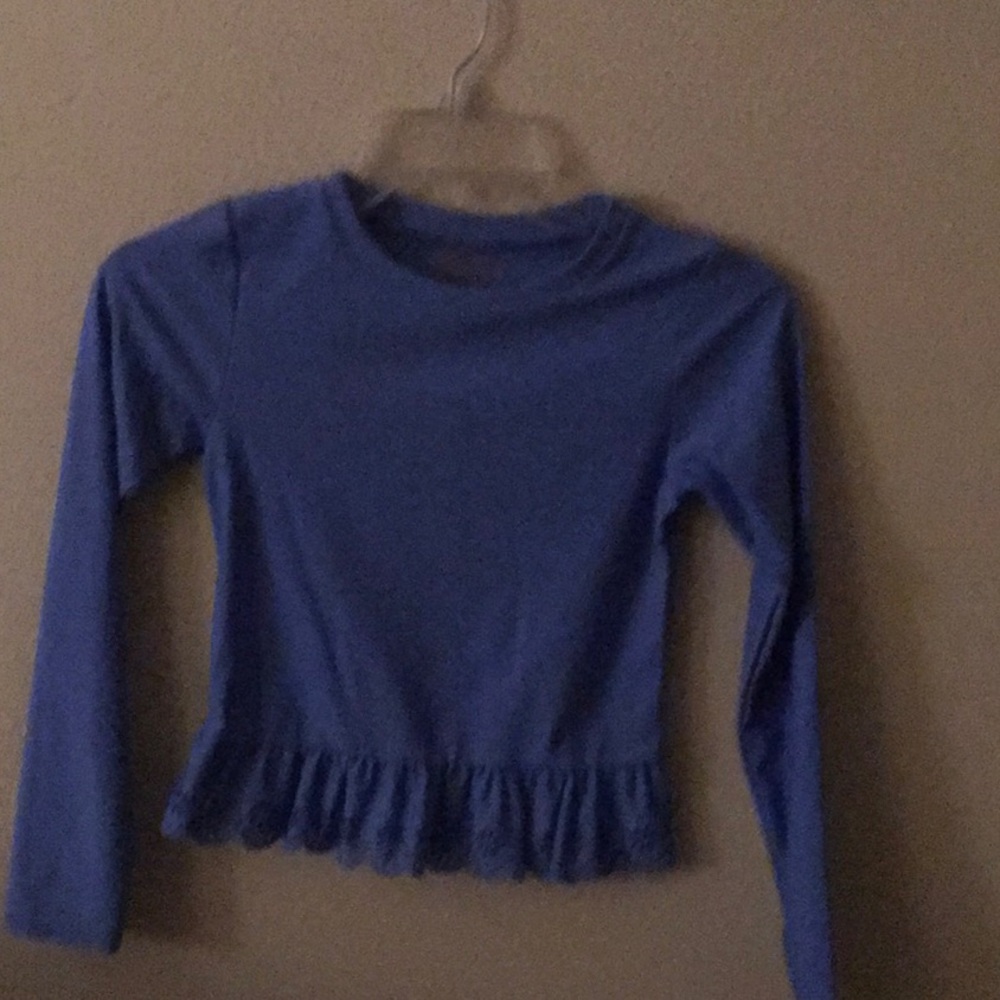 Blue swim shirt cover up